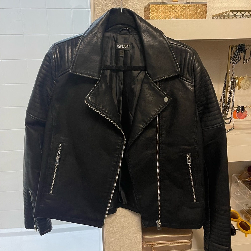 Topshop Biker Jacket Sz 10